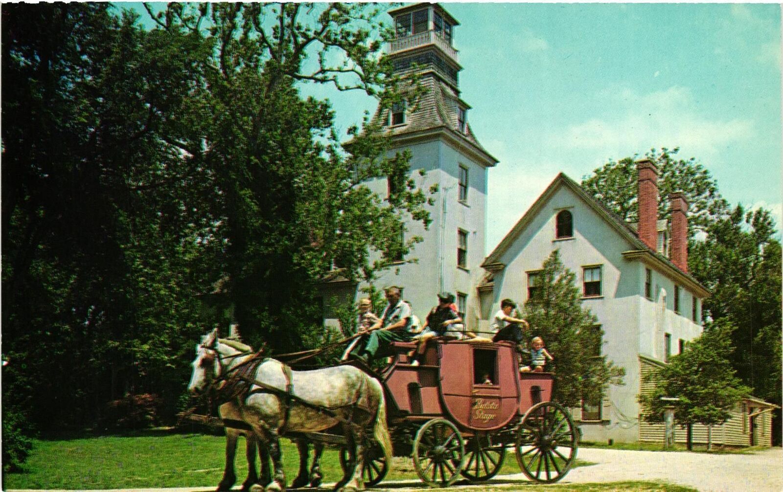 Vintage Postcard- Historic Batsto Mansion, Batsto, NJ.