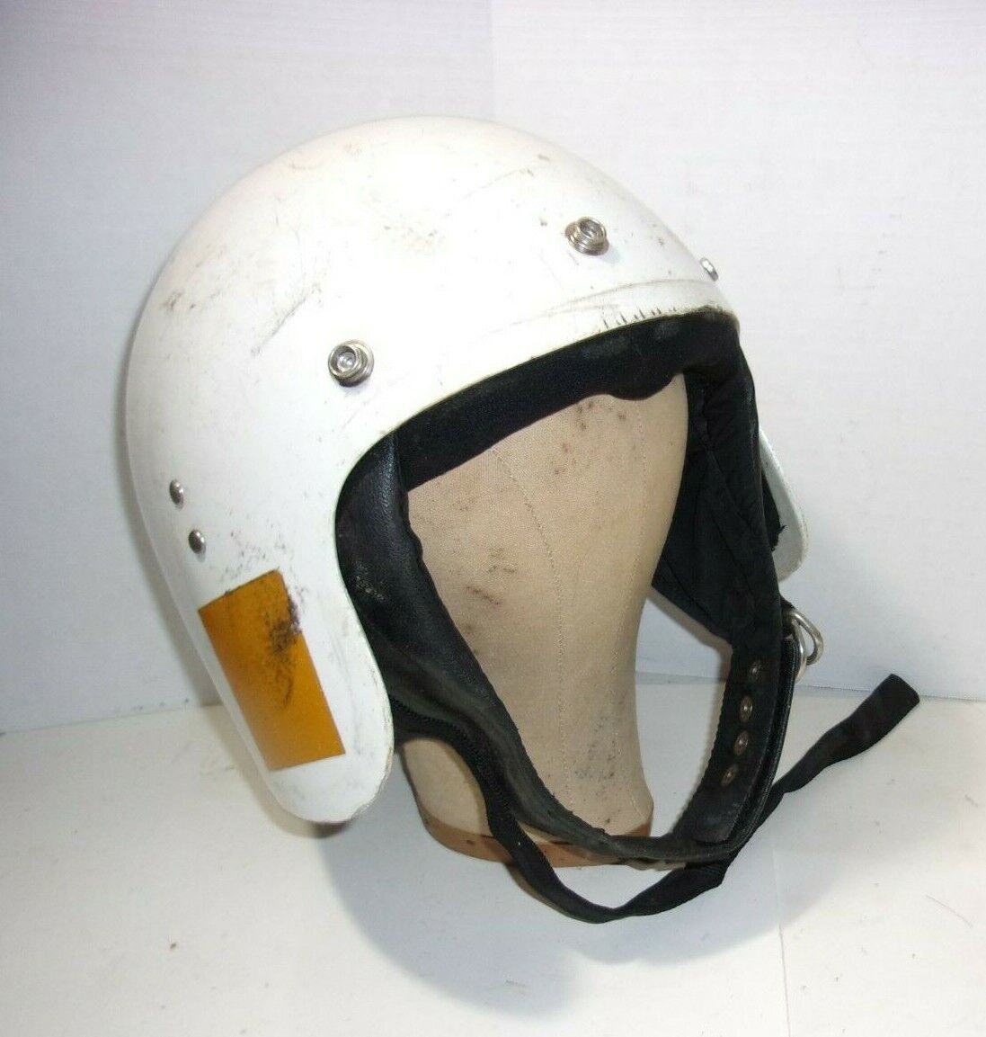 Vintage Daiei Fiberglass Motorcycle Helmet Model TH/12N