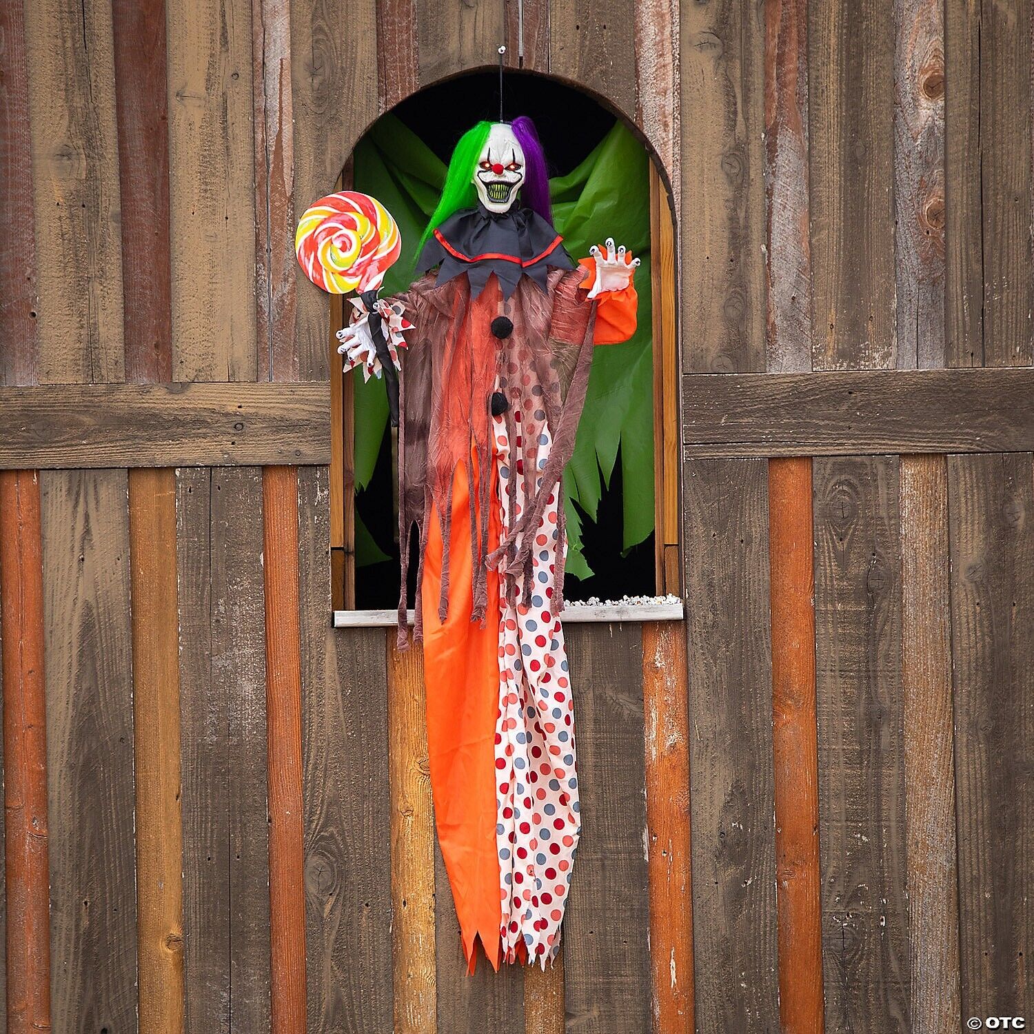 WAIT 4 IT HALLOWEEN PROP ANIMATED SOUNDS &MOTION CARNIVAL CLOWN 53\