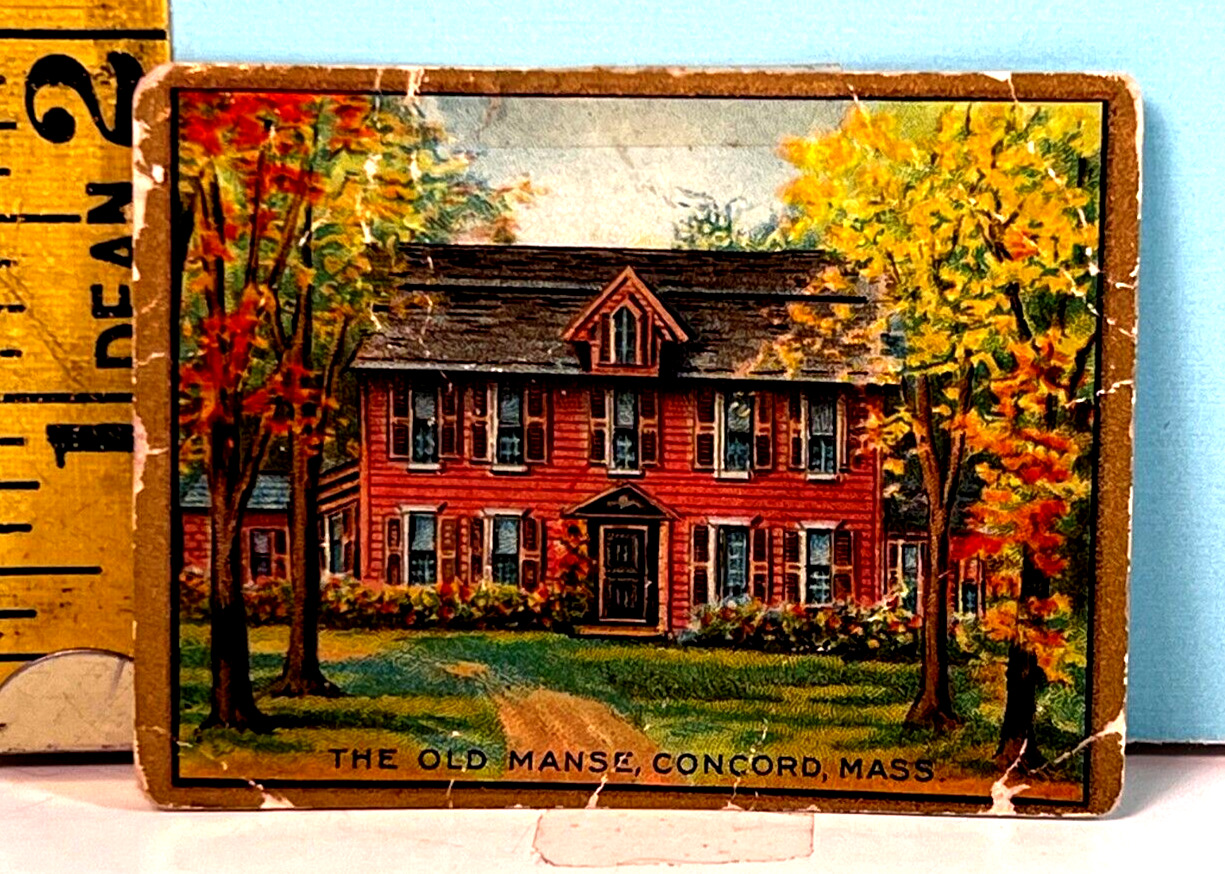 1911 Helmar T69 Turkish Cigarettes Historic Homes: The Old Manse at Concord MA🔥