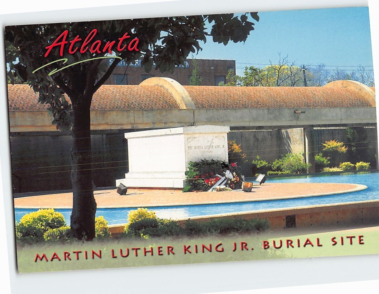 Postcard Martin Luther King Jr. Burial Site Atlanta Georgia USA