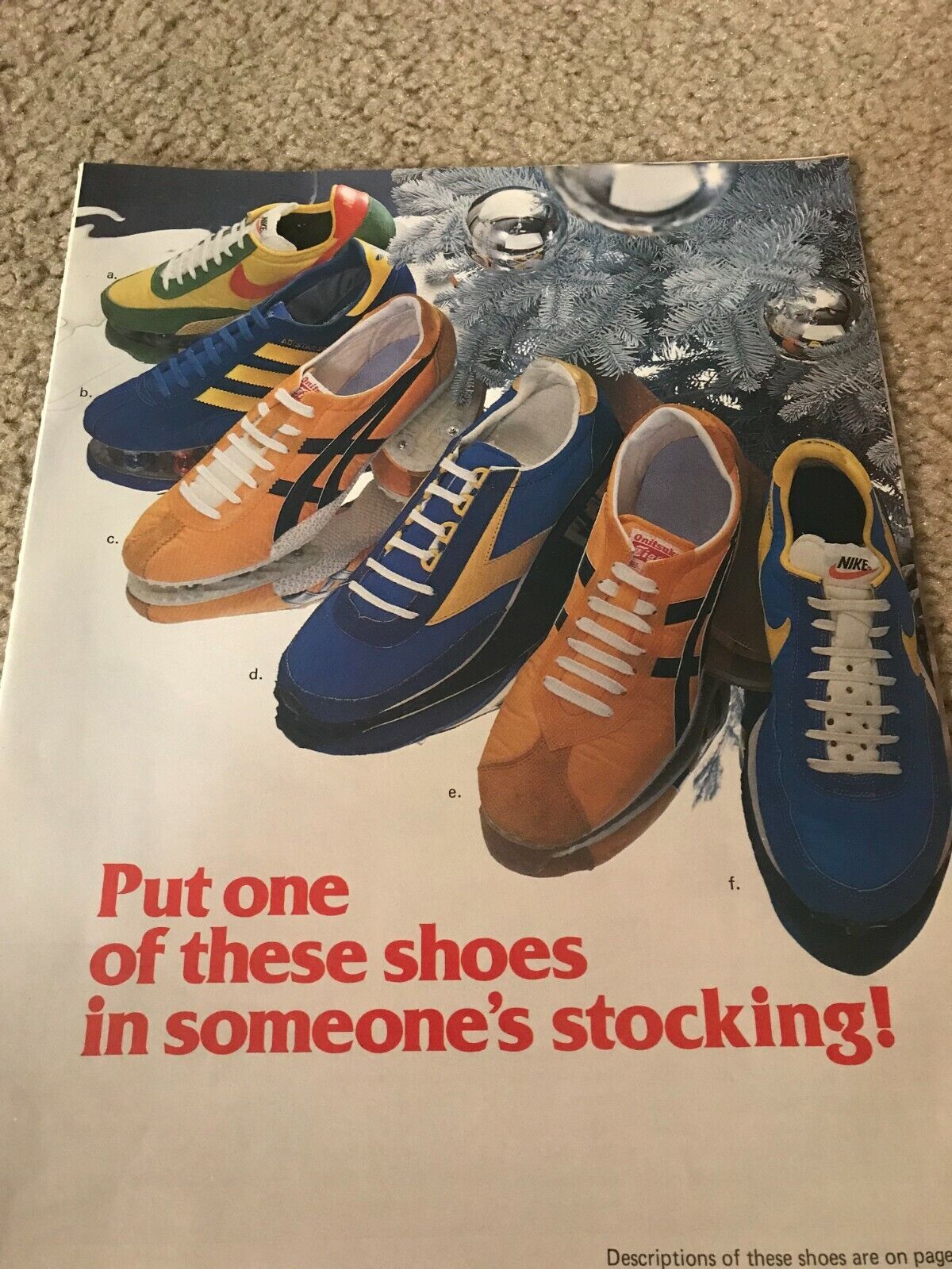 1977 NIKE WAFFLE TRAINER VAINQUEUR LD-1000 ELITE Running Shoes Catalog Print Ad
