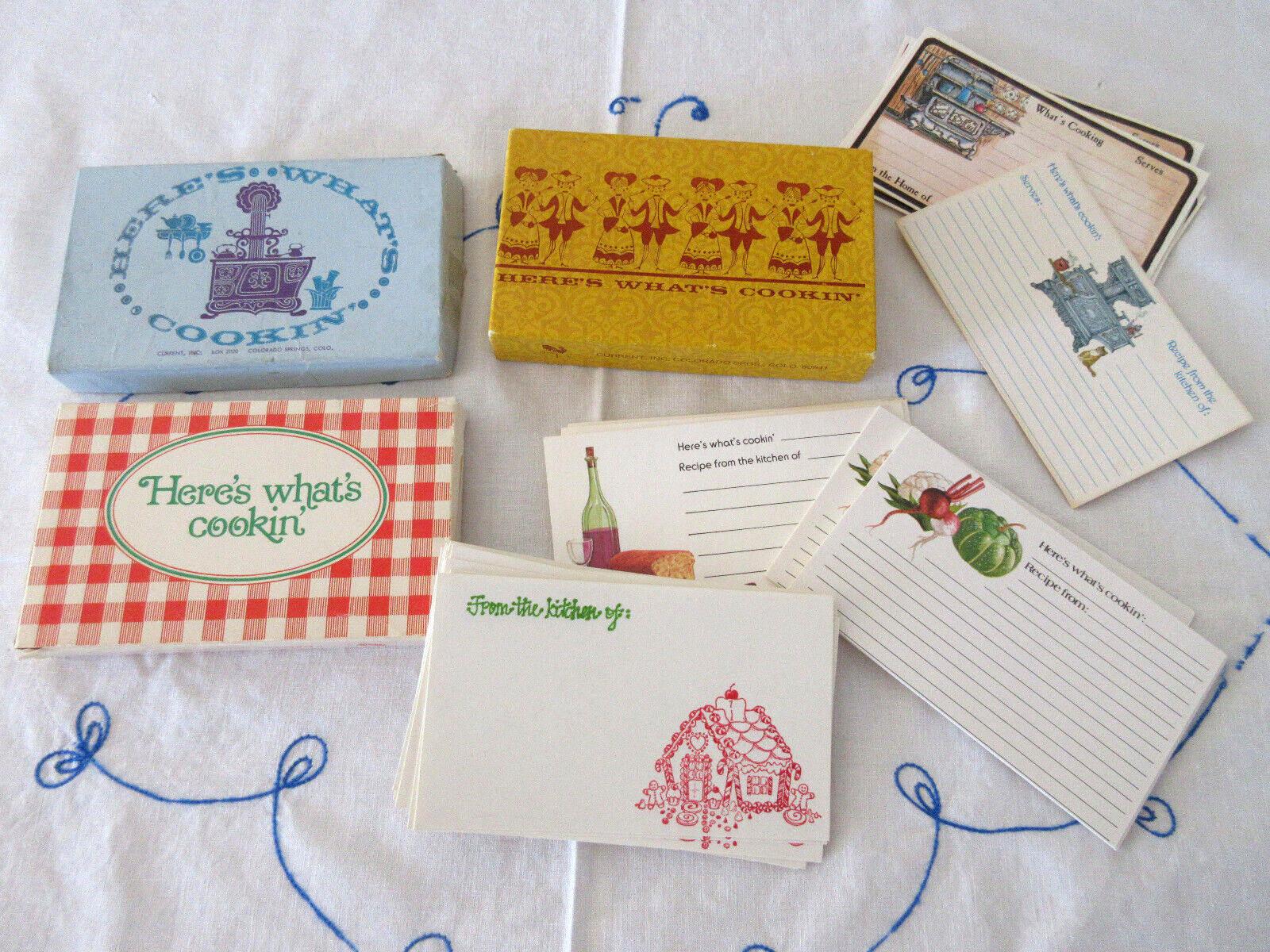 VINTAGE 120 CURRENT RECIPE CARDS SOME BOXES SOME LOOSE