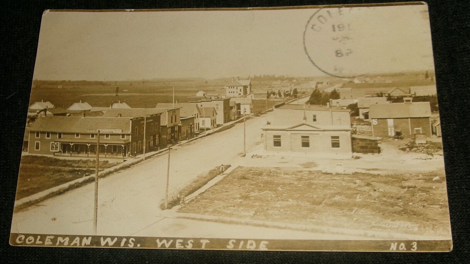 RPPC - Main Street, Coleman Wisconsin Vintage Postcard