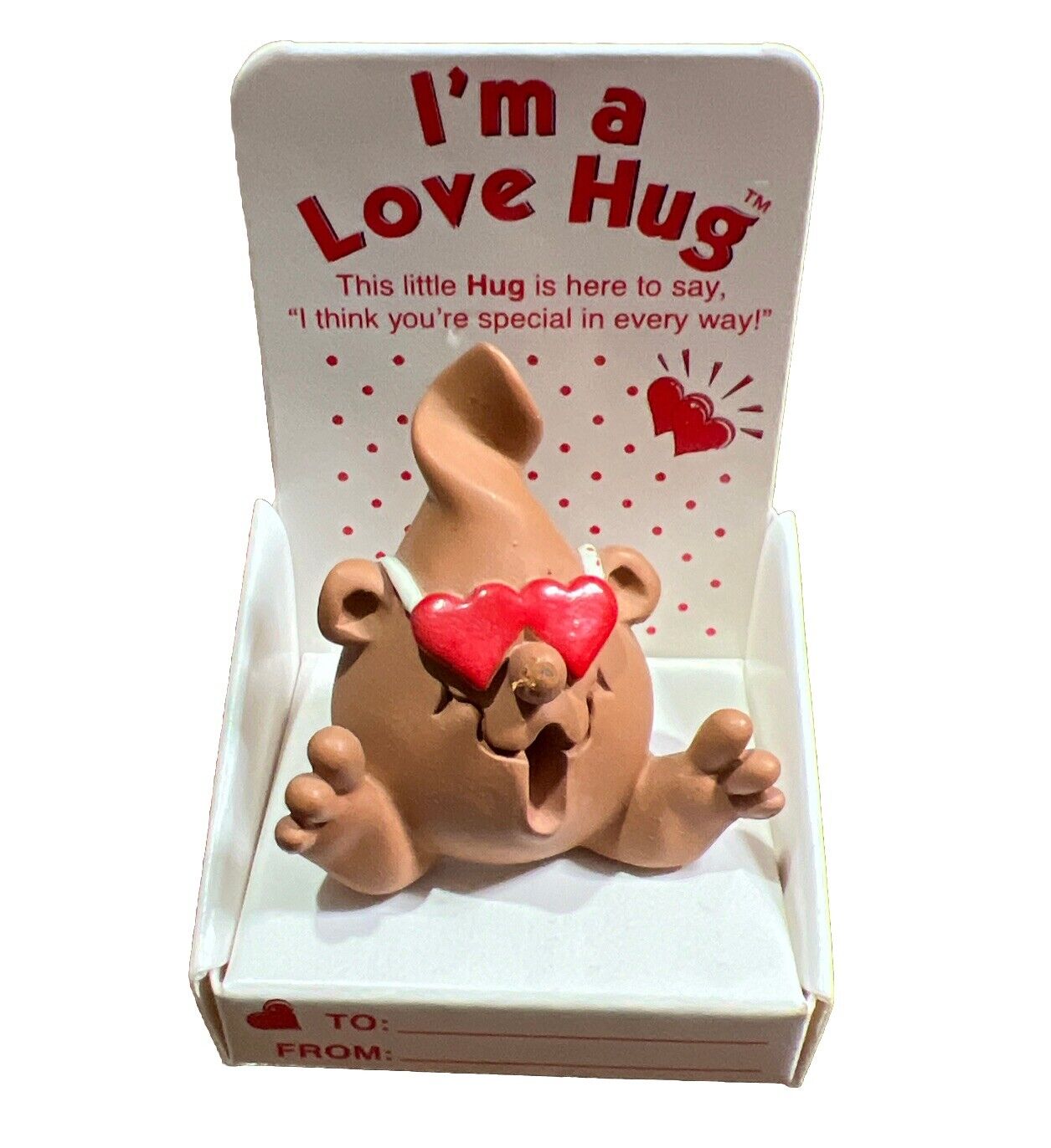 The Hug Factory I\'m a Love Hug Vintage 90s Collectible Figurine Gift