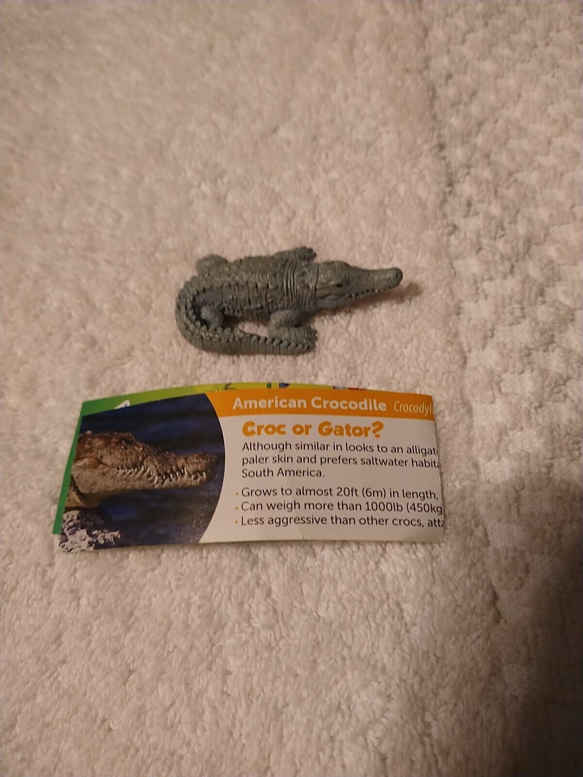 Yowie American Crocodile RARE Animal PVC Mini Figure Figurine Model Collectible