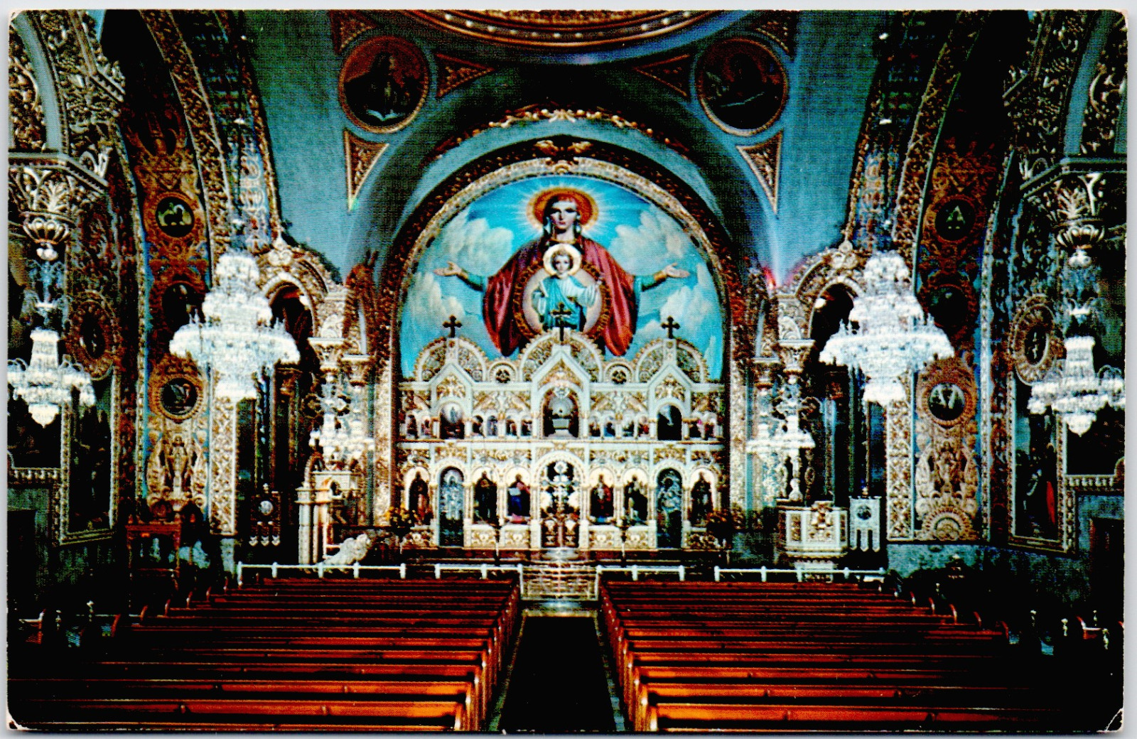 Saint Sophia Greek Orthodox Church Los Angeles California USA Vintage Postcard