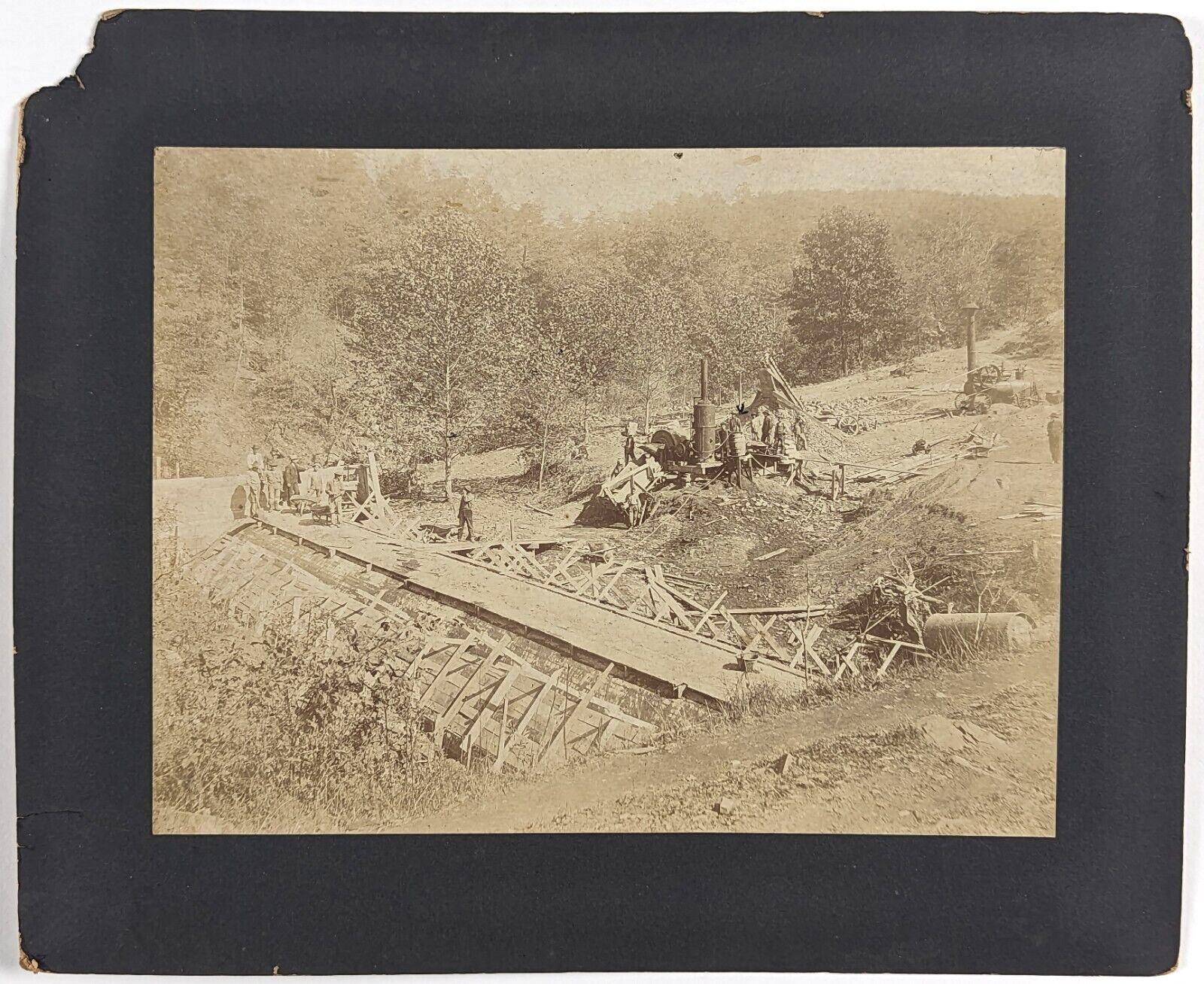 Steam Engines Construction & Engineering Antique Occupational Photographs c1890s