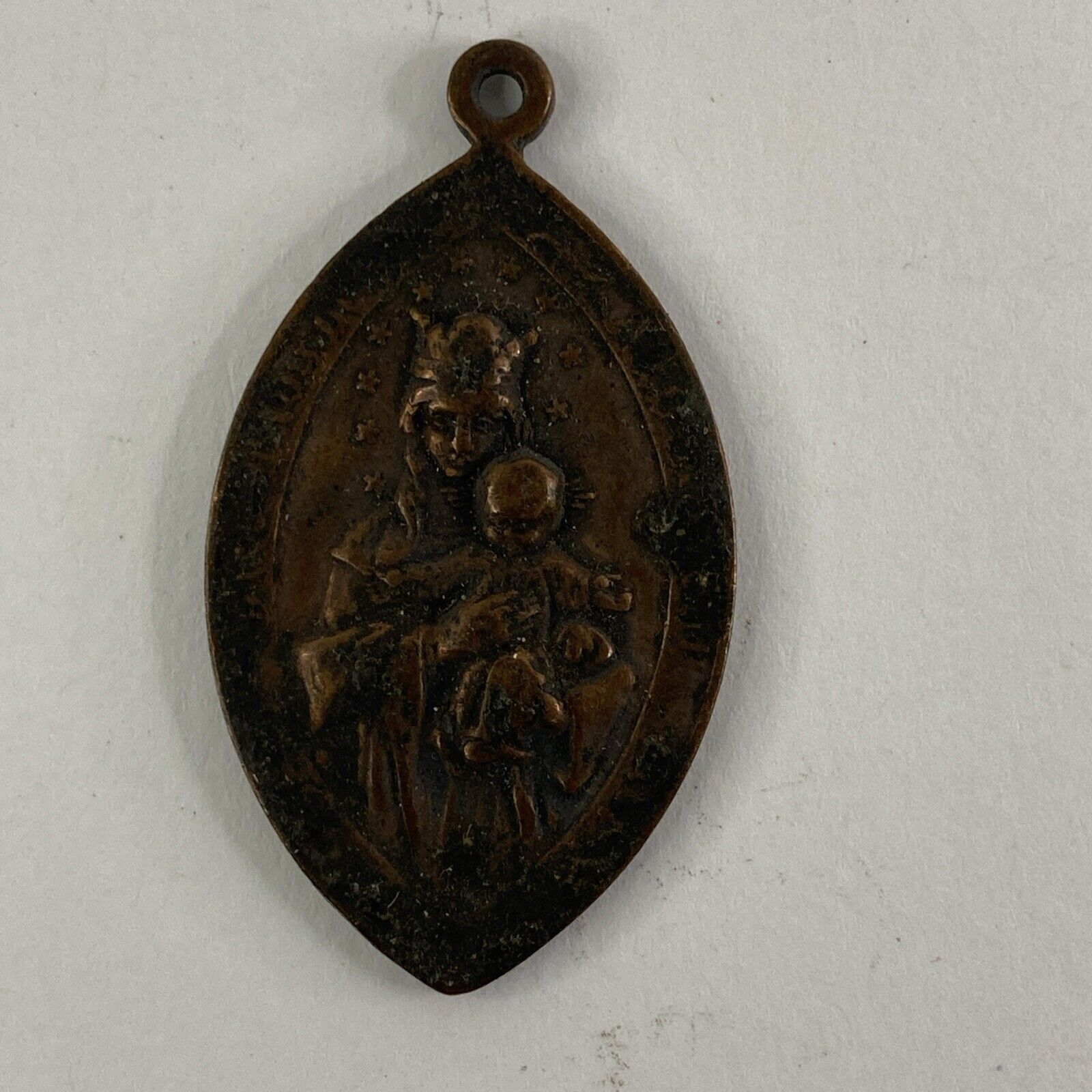 Vintage Our Lady of Atonement Rosary League Virgin Mary & Baby Jesus 1901 Medal