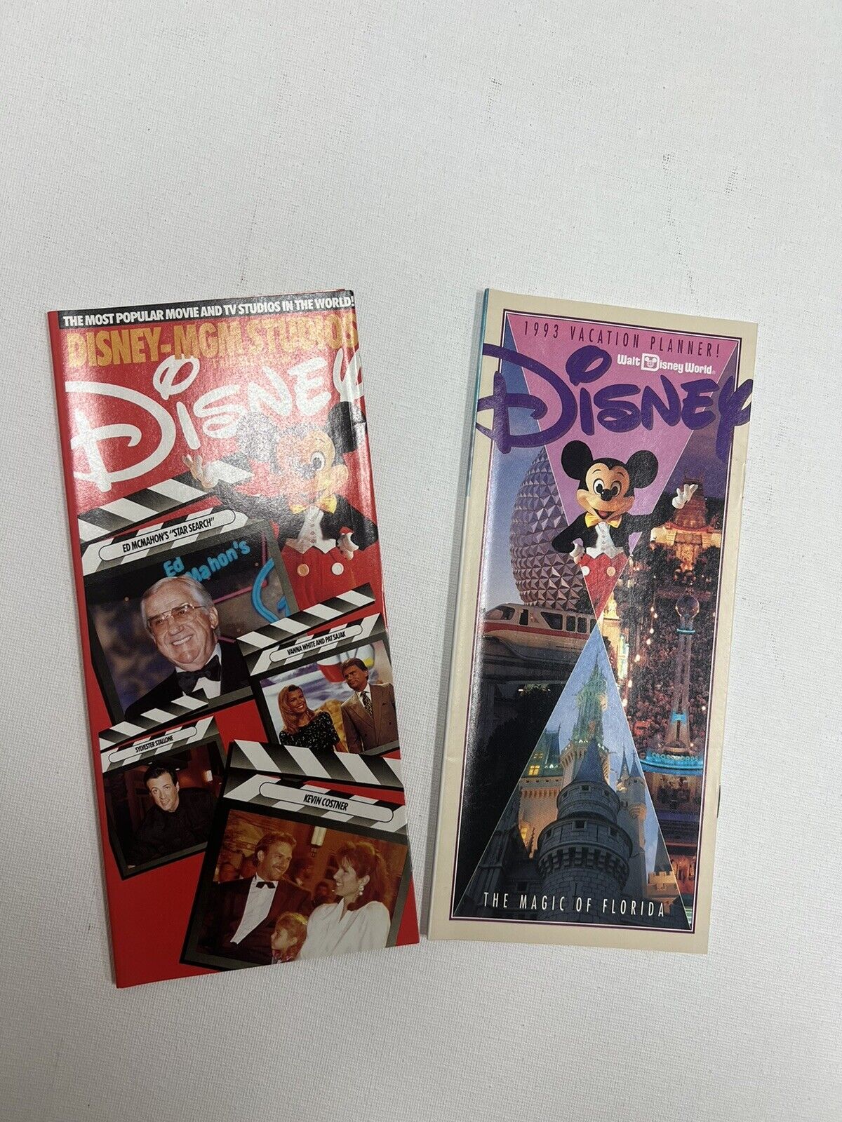 Vintage DISNEY 1993 Vacation Planner & Disney MGM Studios Catalog MINT