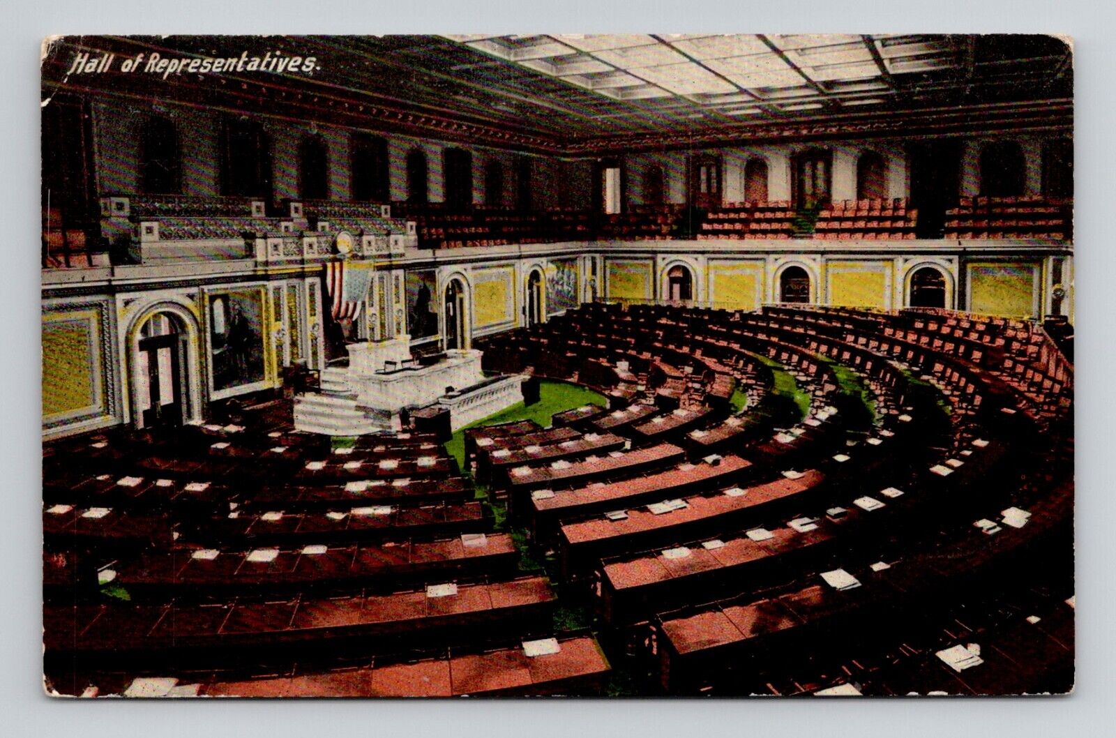 Postcard Congress Hall of Representatives Washington DC, Antique H11