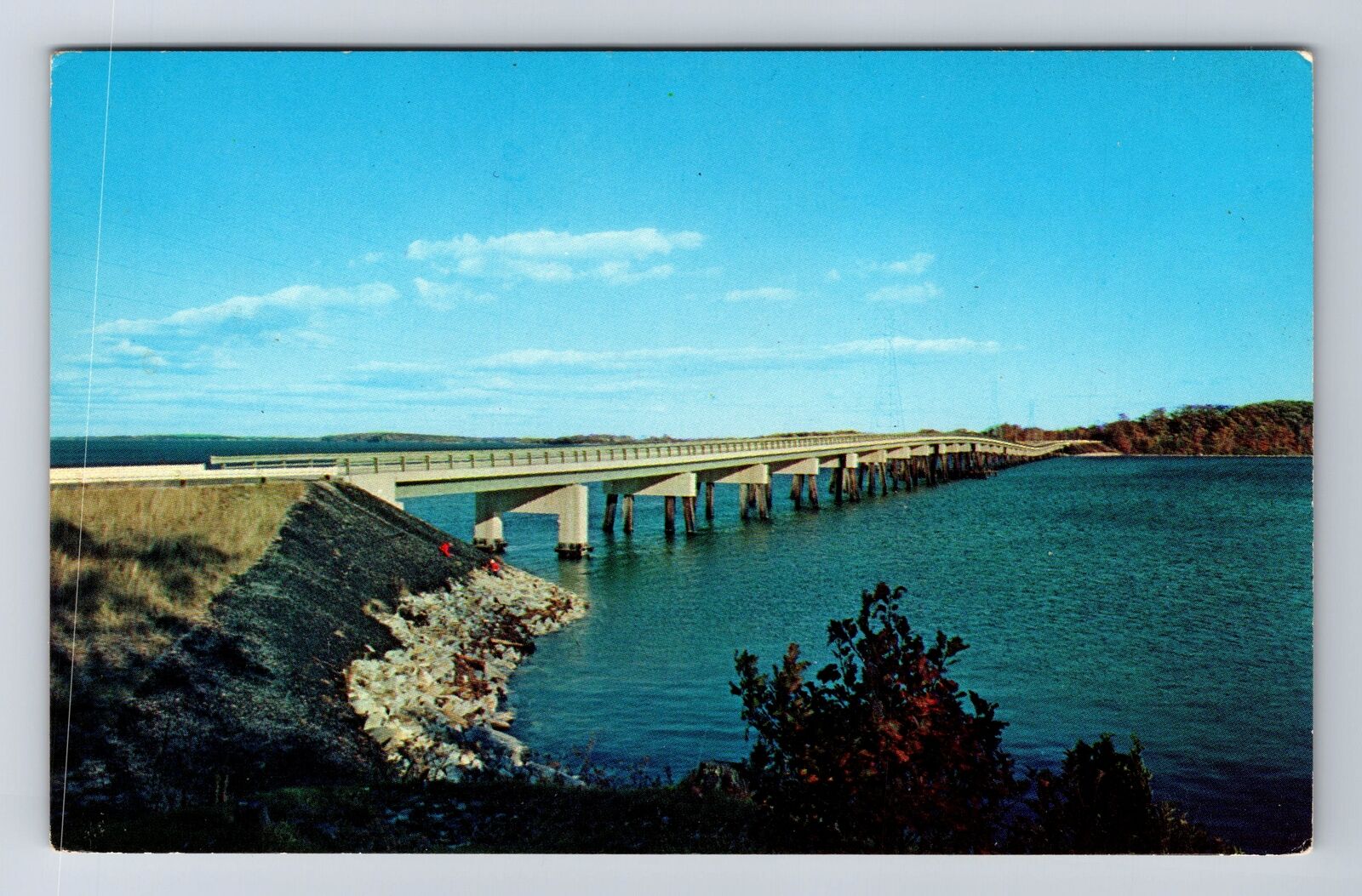 Yarmouth MA-Massachusetts, Cousins Island Bridge, Antique, Vintage Postcard