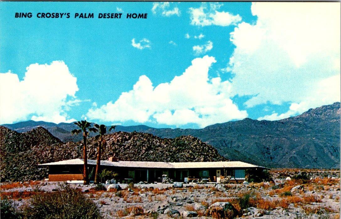 Palm Desert, CA California  ACTOR BING CROSBY HOME Silver Spur Ranch  Postcard