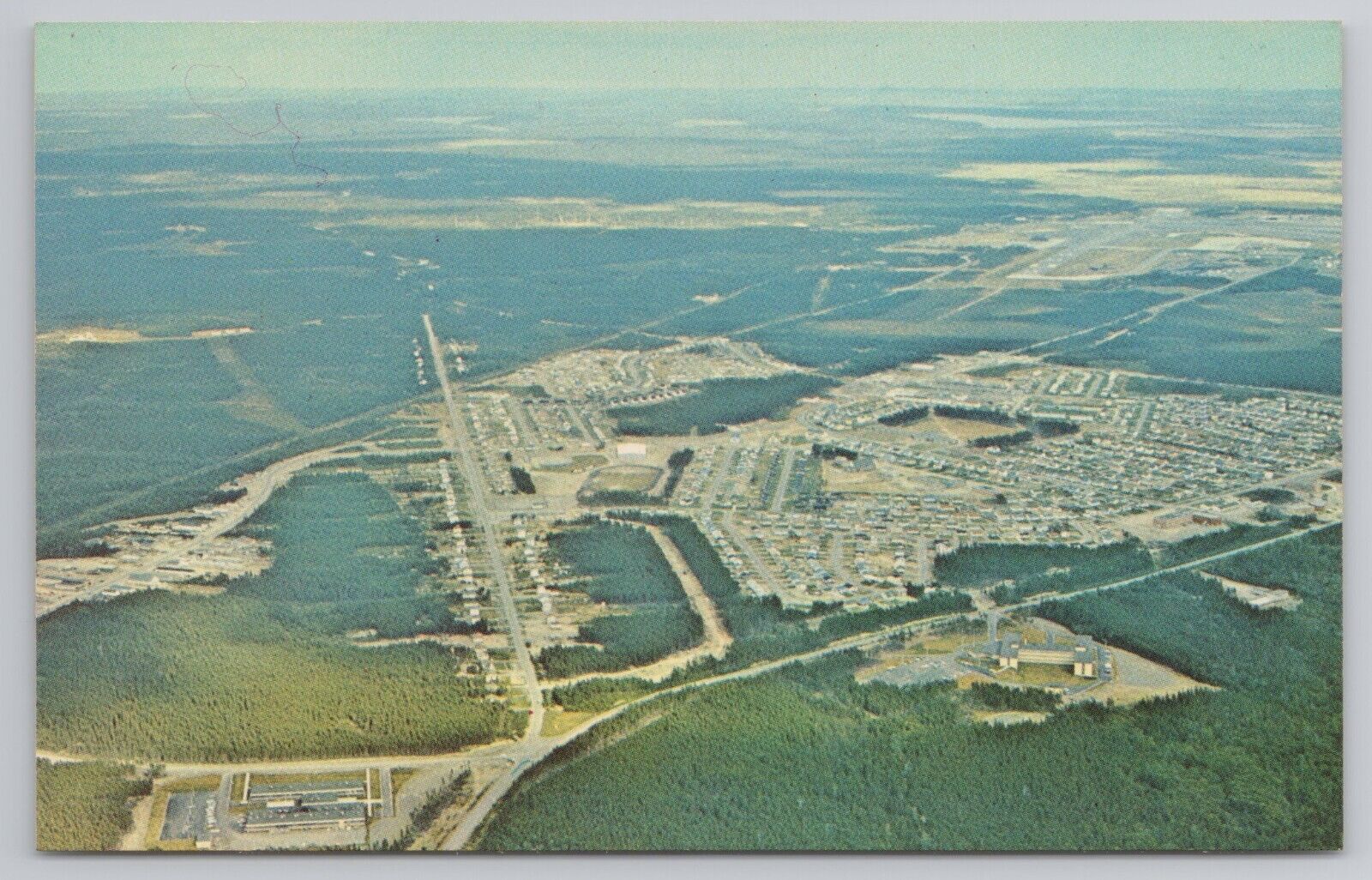 Gander Newfoundland International Airport Crossroads of the World Vtg Postcard
