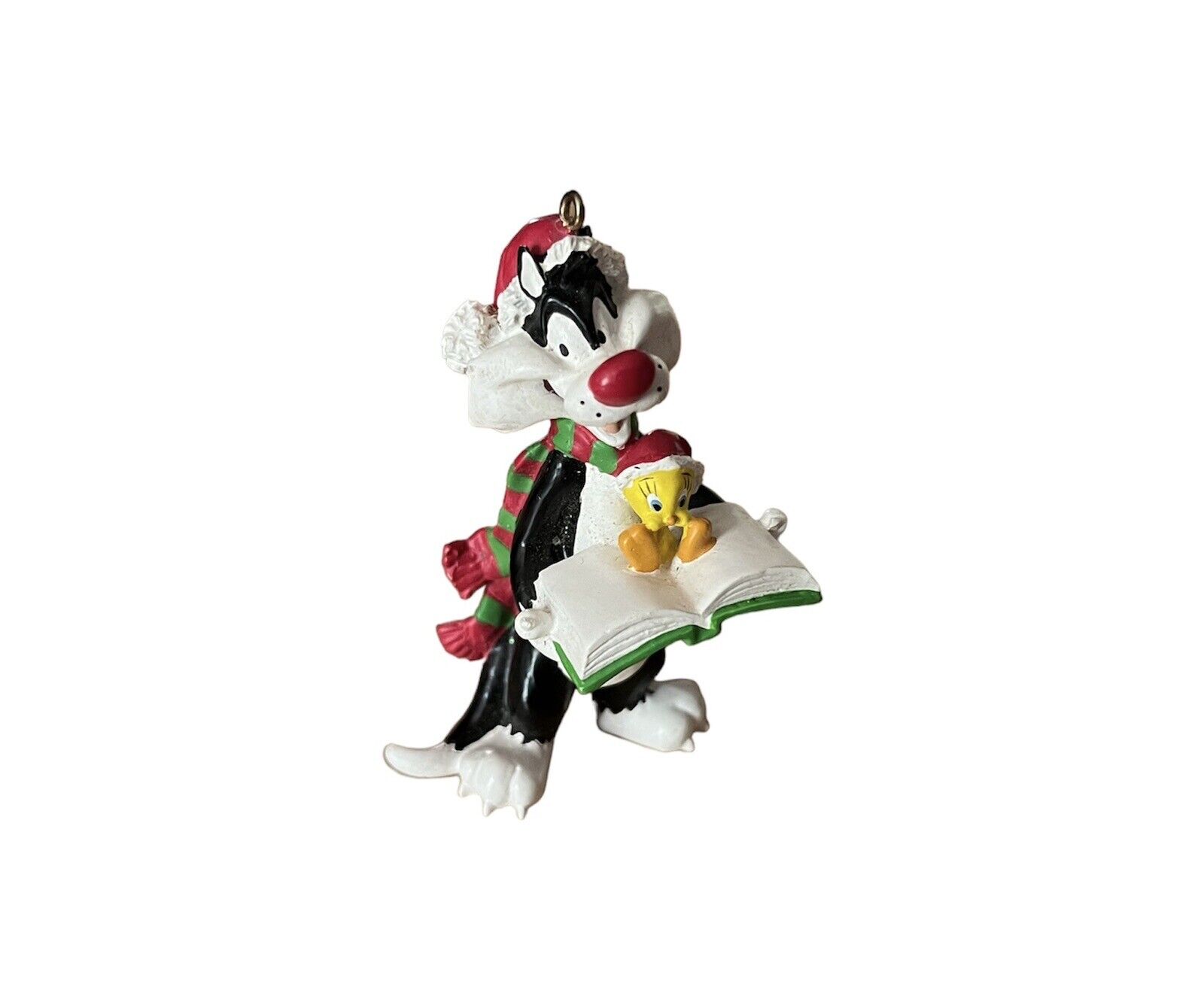 Sylvester and Tweety Christmas Ornament Vtg 1998 Warner Brothers Looney Tunes