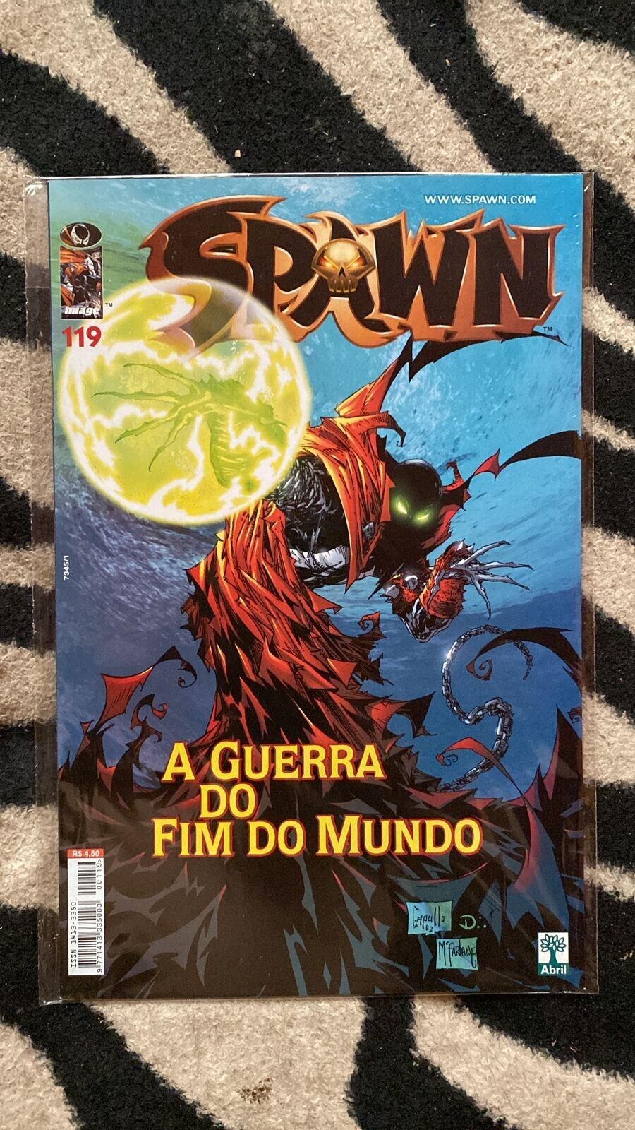 Spawn 119 First Appearance of Gunslinger  Foreign Key Brazil  Edition