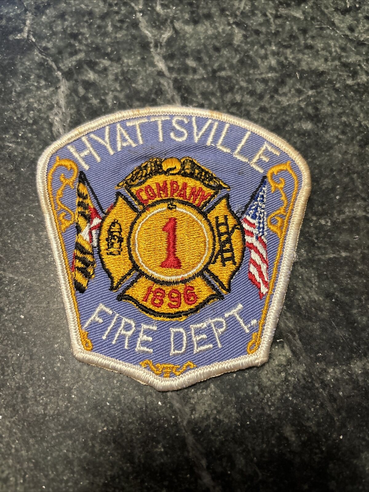 HYATTSVILLE PRINCE GEORGE\'S COUNTY MD MARYLAND FIRE DEPT CO. 1 Rare 70s Vtg