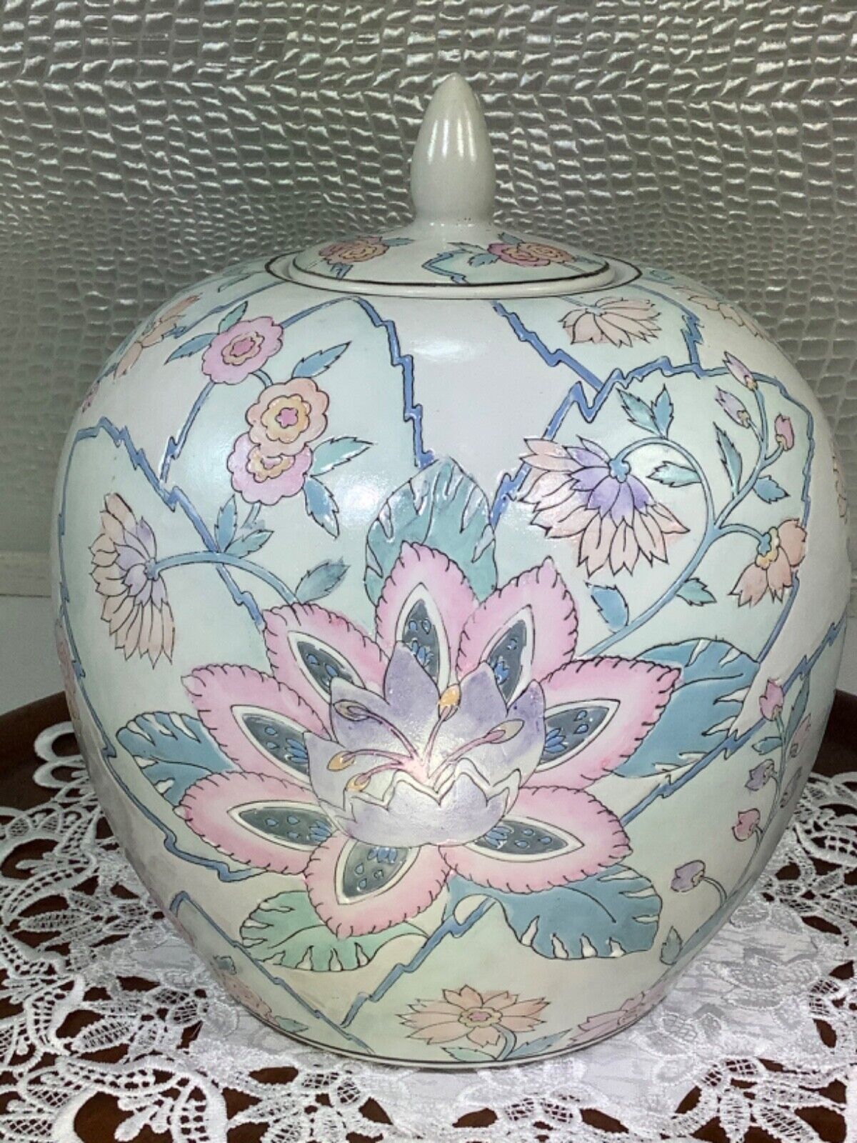 Chinese Porcelain Ceramic Jar Vase Lid 10\