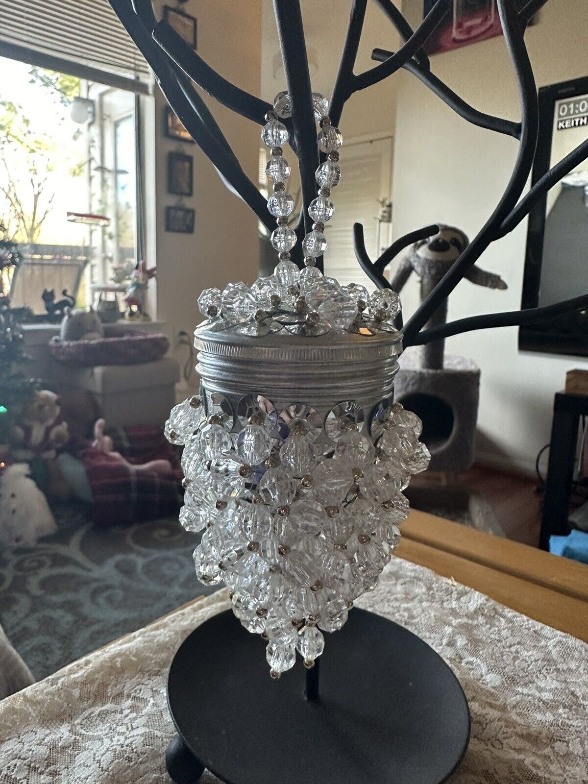 Handmade Beaded Chandelier Ornament