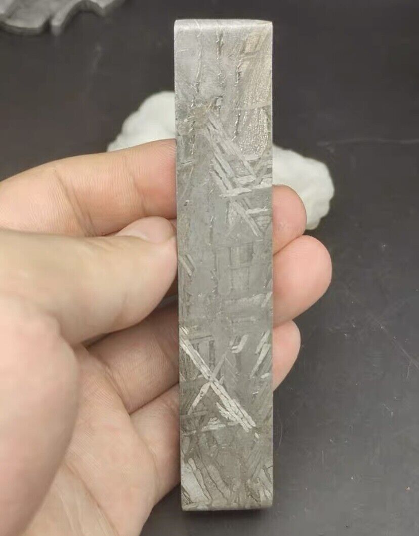 173g Rare Exquisite Aletai iron meteorite Leftover material slice Cuboid cut