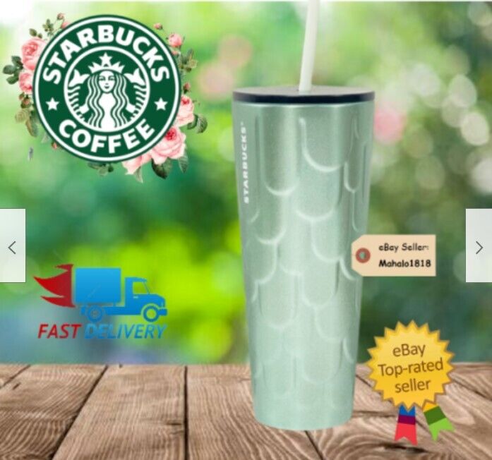 🌺NEW Starbucks Anniversary Siren Scales SS Tumbler, 24oz. Venti Size