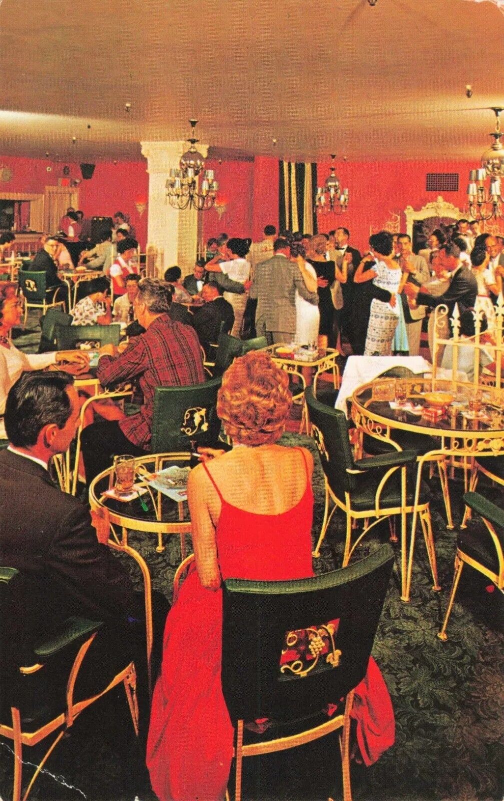 Eastland Motor Hotel - Coral Lounge - Portland Maine ME - PM 1963 Postcard