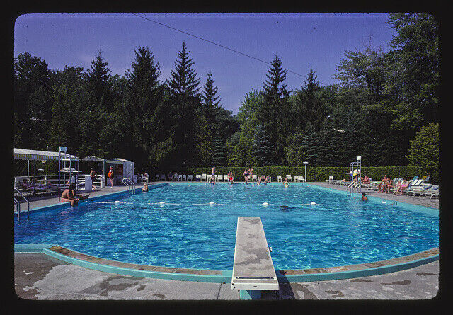 Raleigh pool South Fallsburg New York 1980s Historic Old Photo 2