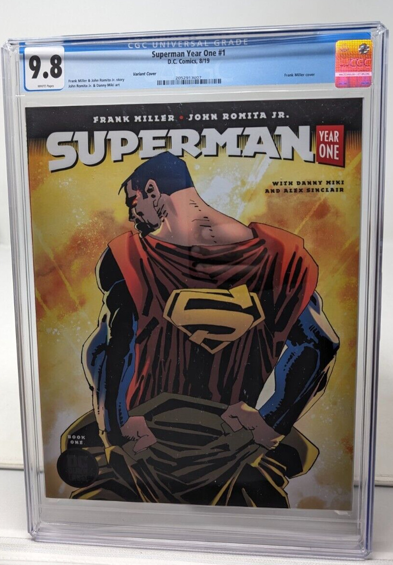 Superman Year One #1 CGC 9.8 DC Comics 2019 FRANK MILLER variant cover