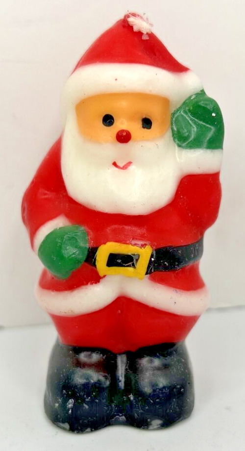 Vintage Santa Claus Christmas Candle 3\