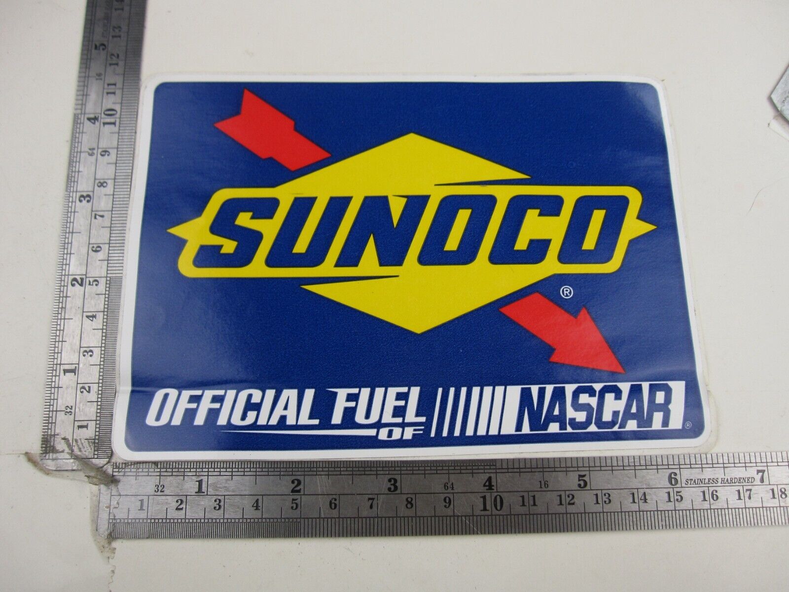 SF  Vintage Sunoco Official Fuel of Nascar Motorsport Related Sticker BIS