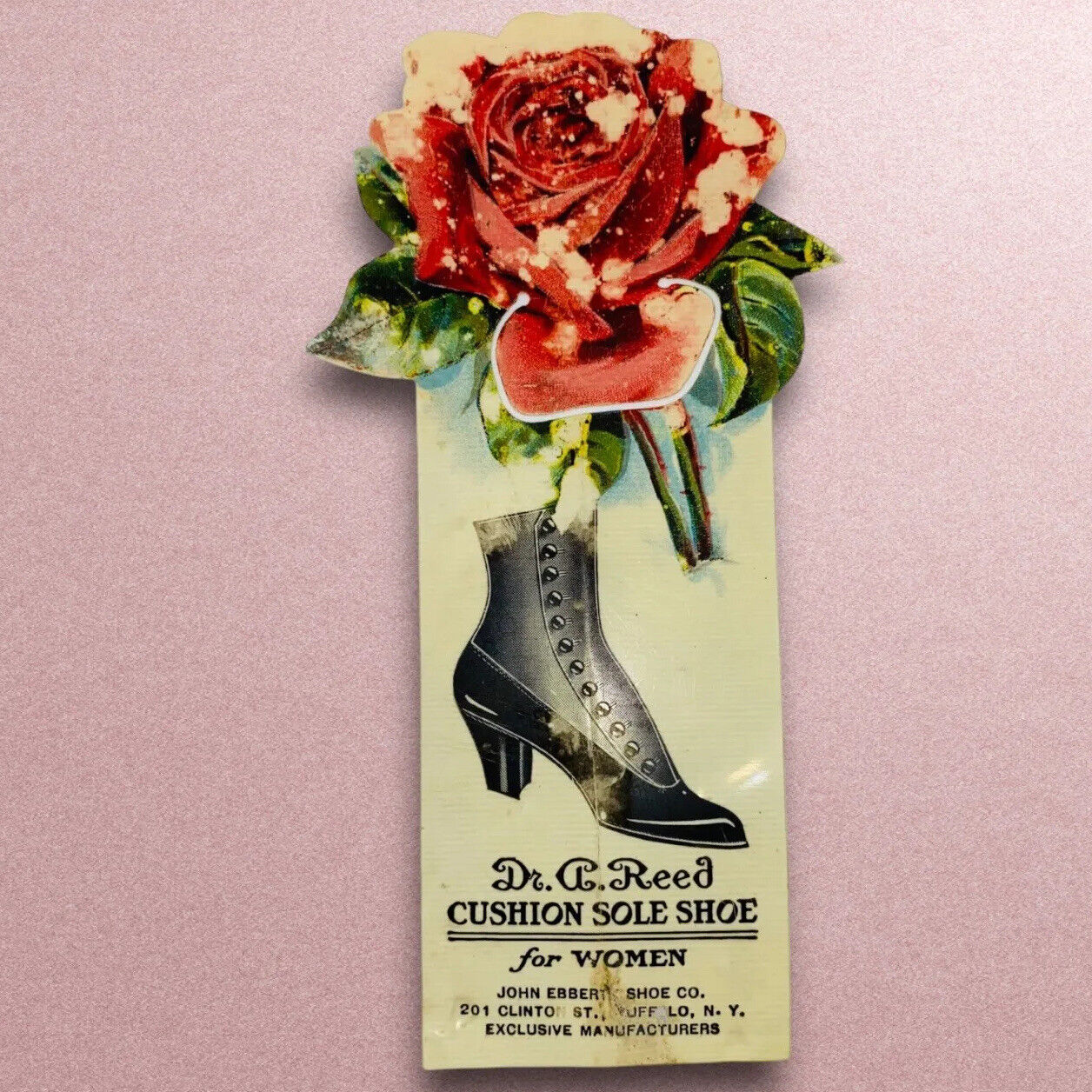ANTIQUE 1900’s Dr Reed Bookmark Cushion Sole Shoe For Women Ephemera