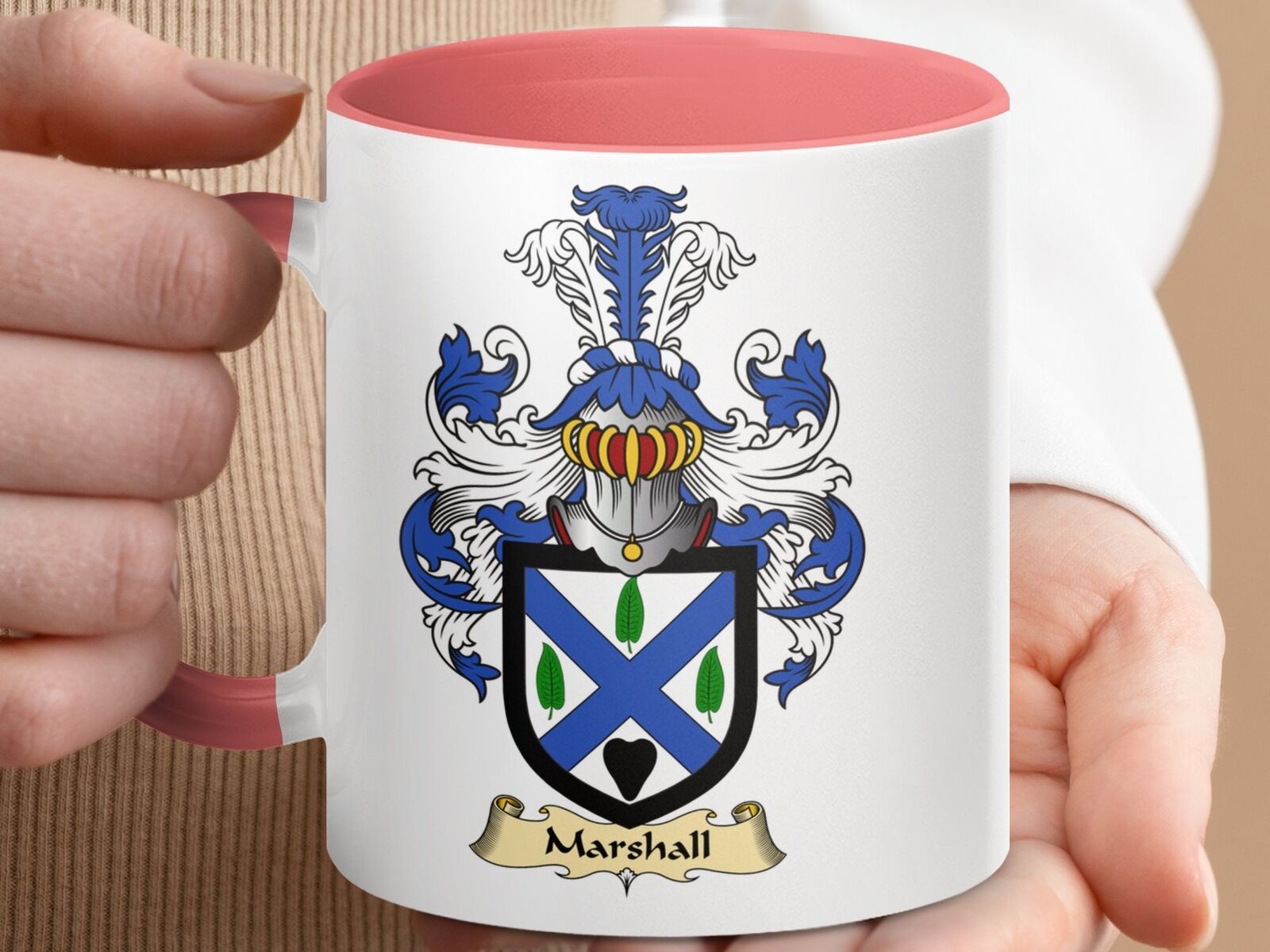 Scottish Clan Marshall Coat of Arms Emblem Mug