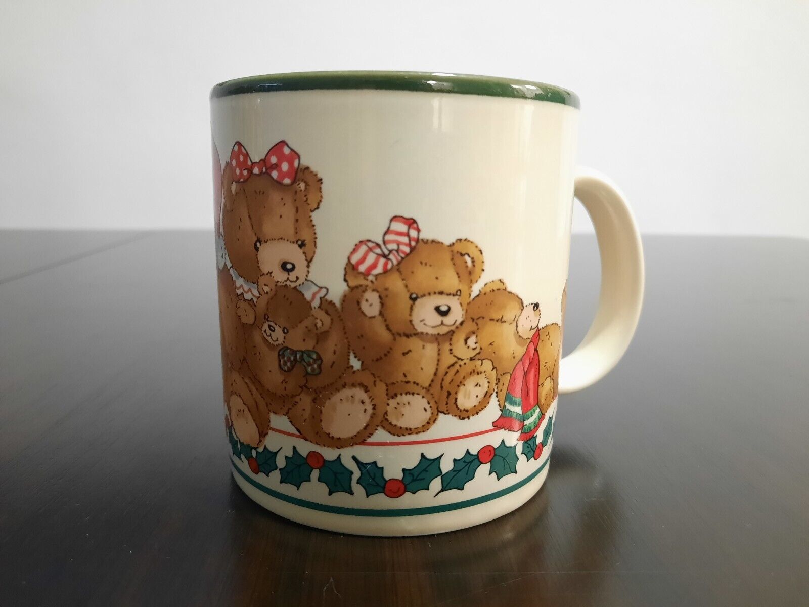 Vintage 1987 Marvelous Mugs Potpourri Press Teddy Bears Christmas Mug