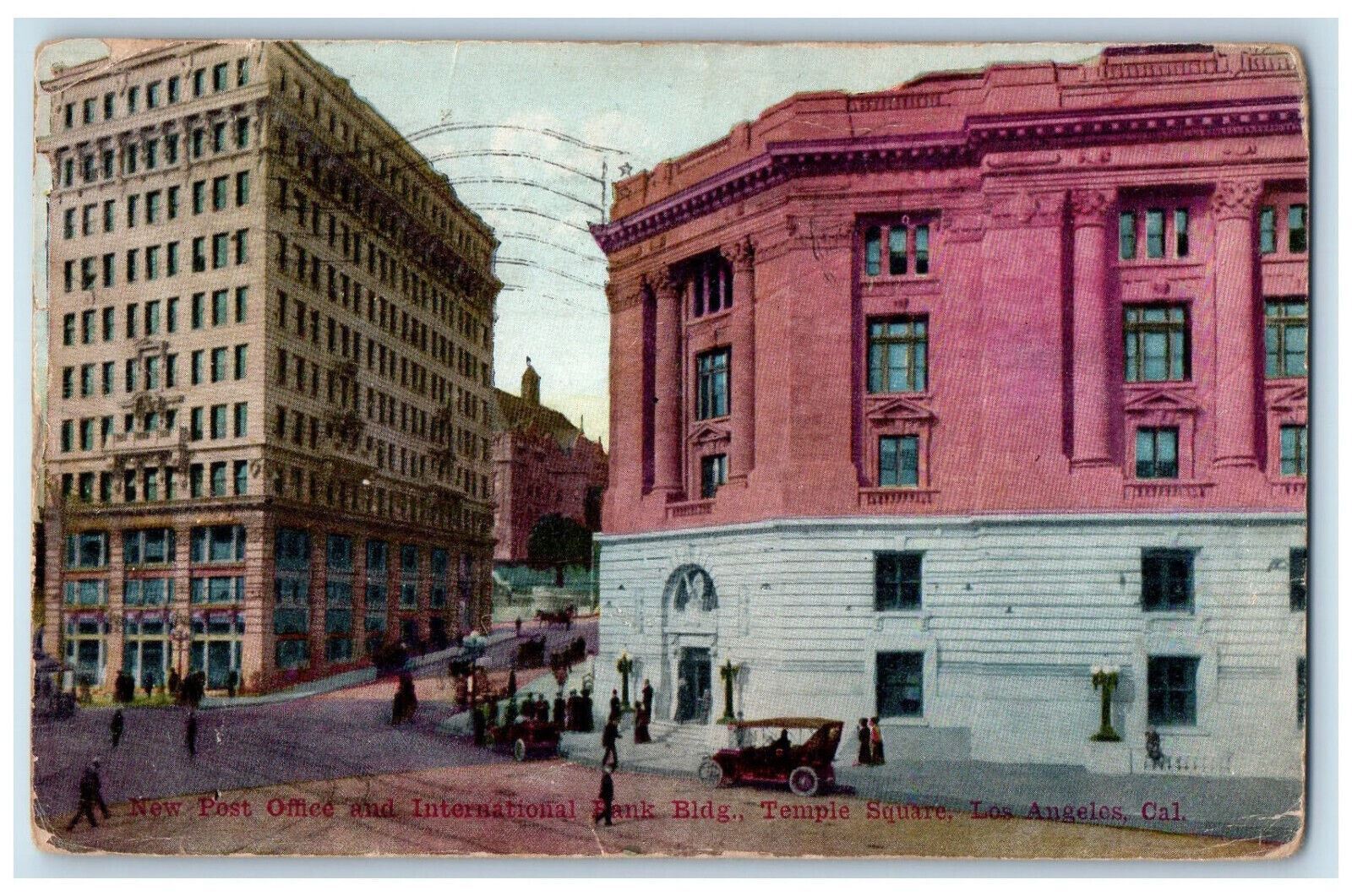 1918 International Bank Bldg. Temple Square Los Angeles CA Posted Postcard