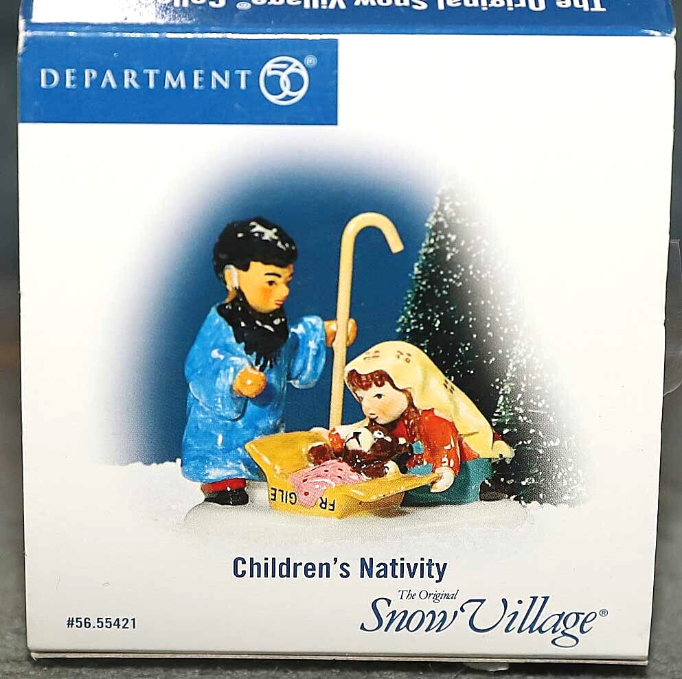 DEPT 56 CHILDREN'S NATIVITY 55421 SNOW VILLAGE CHRISTMAS