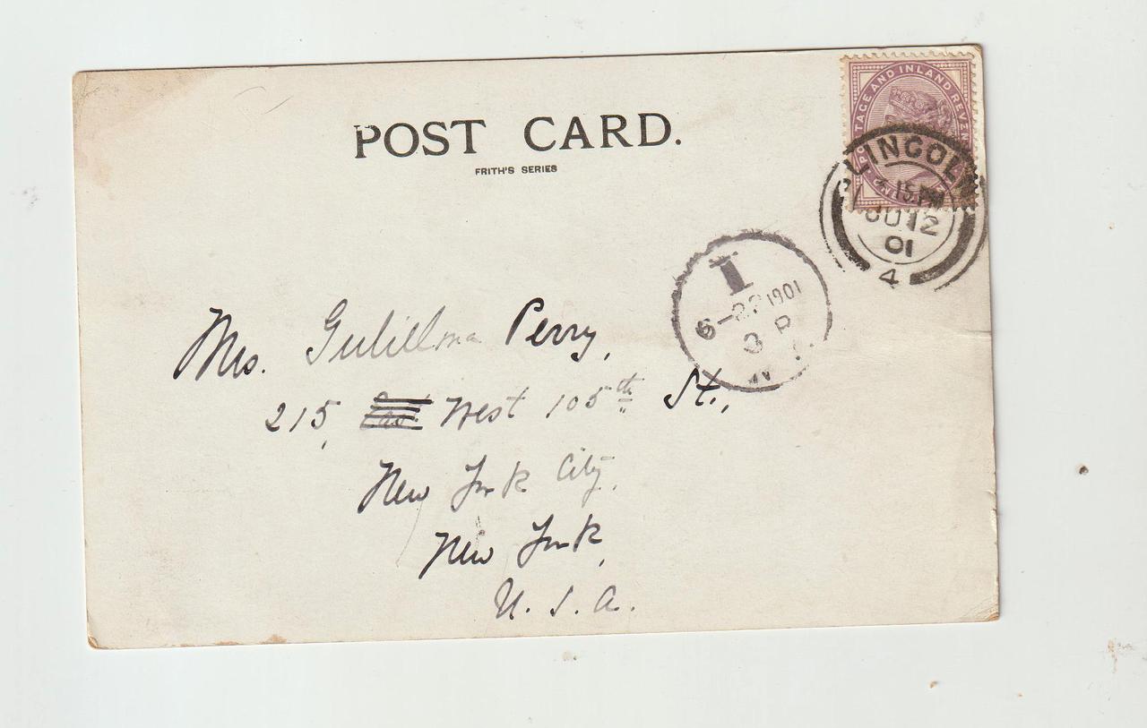 Great Britain Postal History 1881 Queen Victoria 1p, Postcard, Lincoln Cathedral