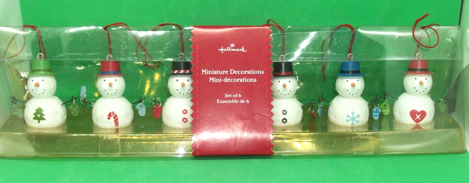 Hallmark 2006 Miniature Snowmen - Set of 6 - NIB
