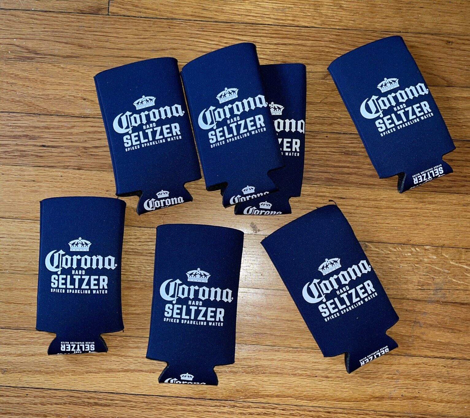 Lot Of 7 NEW Corona Hard Seltzer Koozies Drink Can Insulators