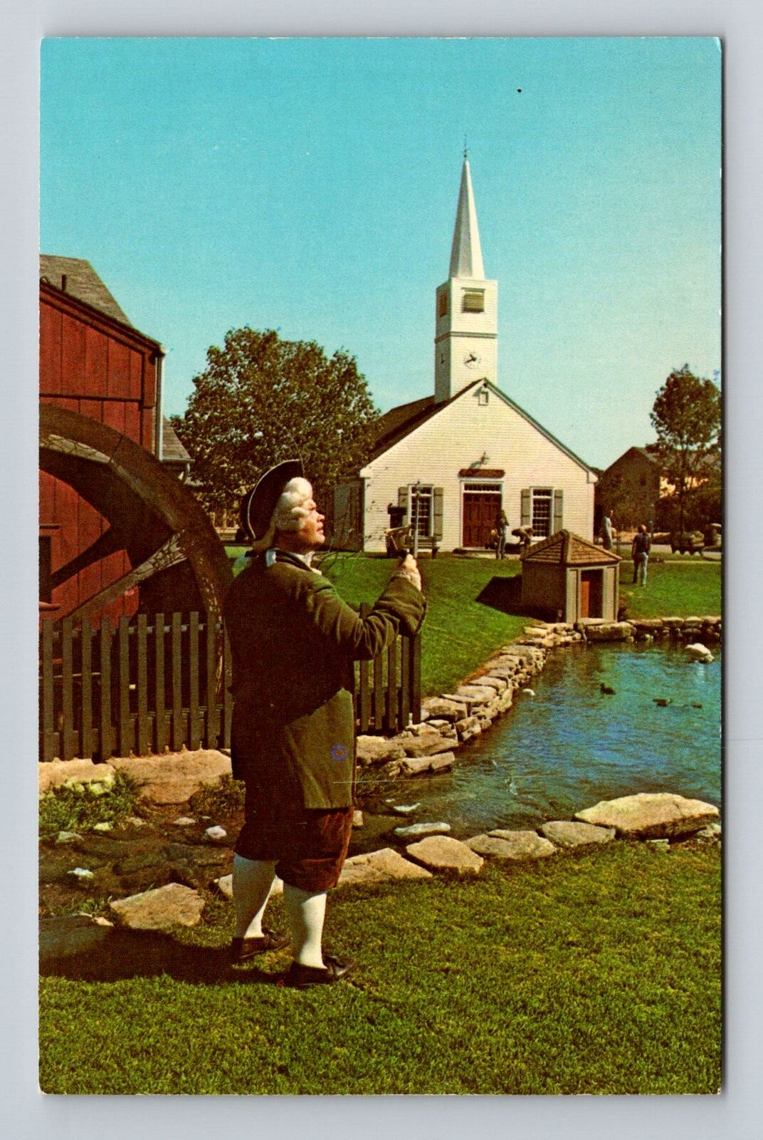 Mystic CT-Connecticut, Olde Mistic Village Shopping Area, Vintage Postcard