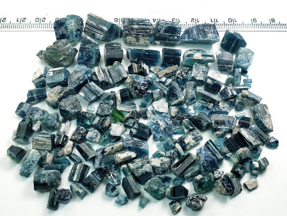 408 Cts Beautiful Blue Color Tourmaline Rough Grade Good Quality Lot from Afghan