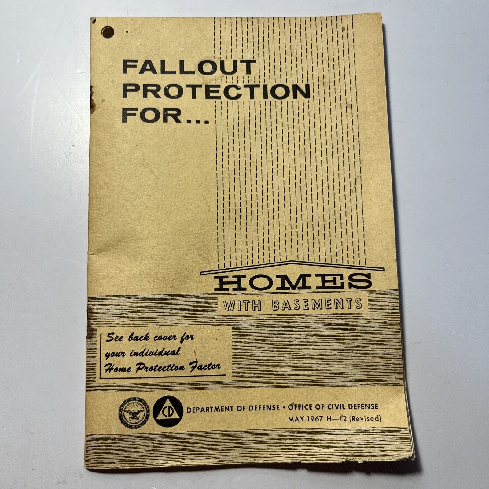 May 1967 Fallout Protection For Homes With Basements Pamphlet Dept Of Defense