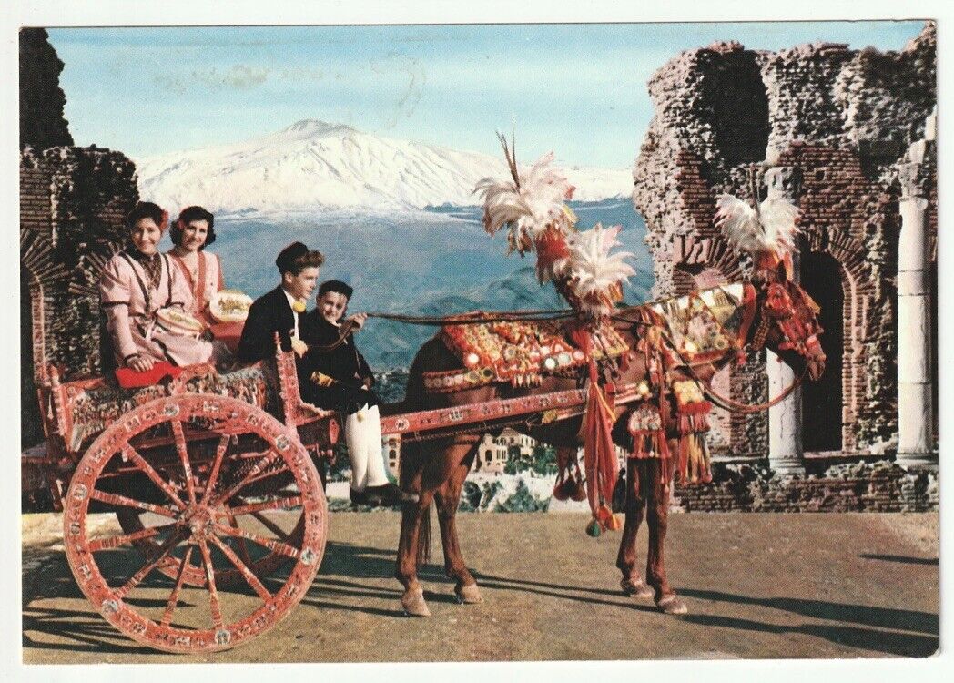 Vintage Sicily PC Sicilian cart by Kodak Ektachrome
