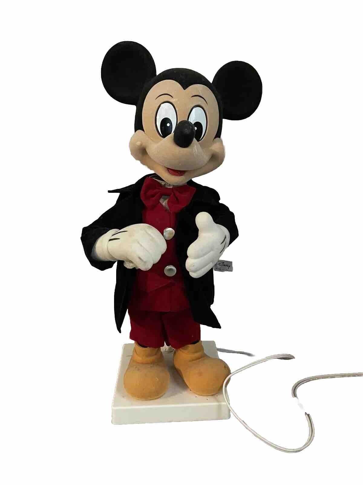 Telco Disney Store Exclusive Animated Musical Christmas Mickey Mouse Vintage