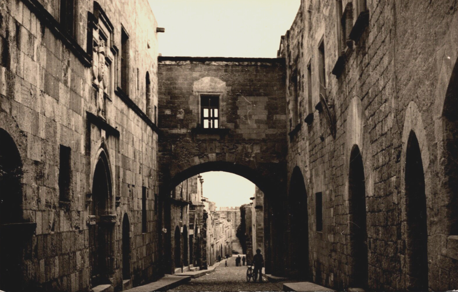 Greece Rhodes Street of the Knights Vintage RPPC C238