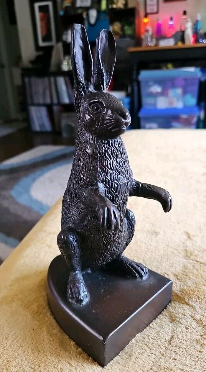 Resin Rabbit Statue Figurine Bookend 10\