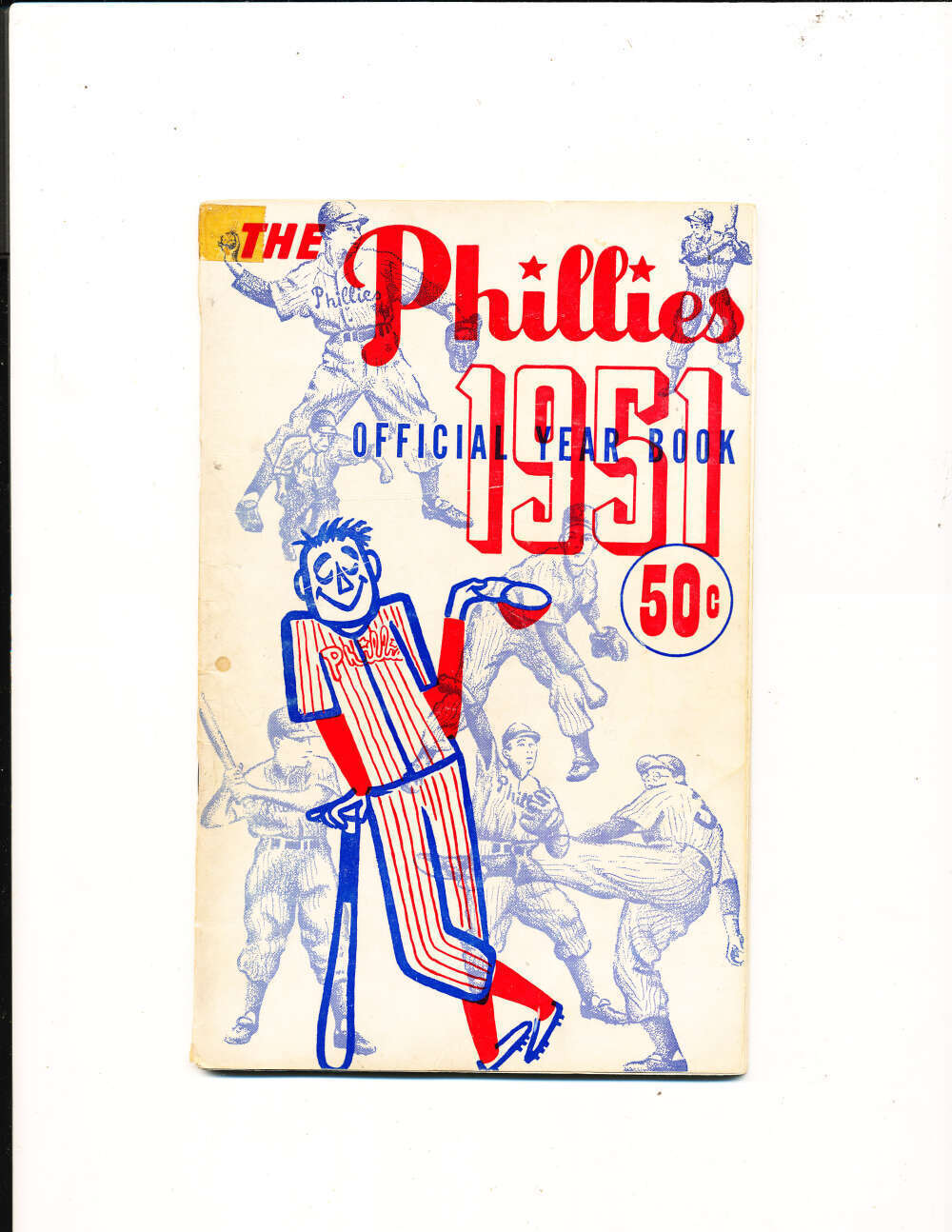 1951 Philadelphia Phillies Yearbook gd (back damage  & cuts)     
