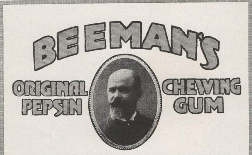 Beeman\'s Chewing Gum Original Pepsin American Chicle Co 1917 Antique Print Ad
