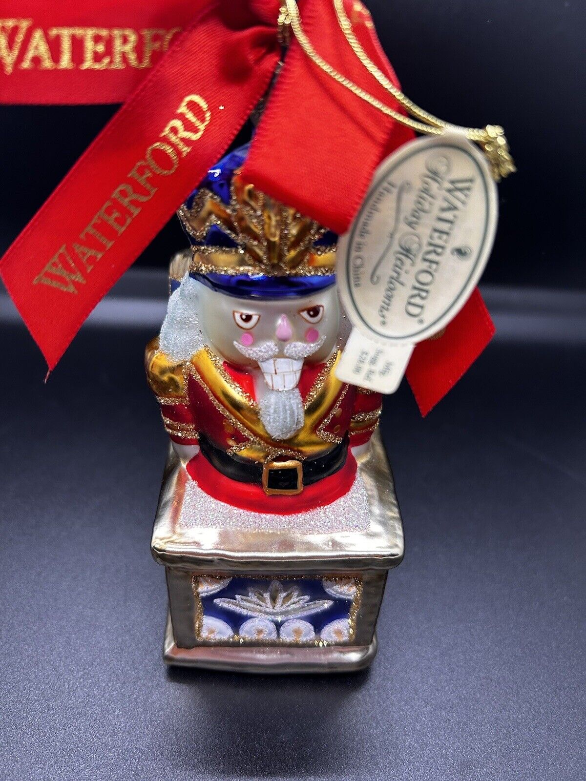 Waterford Holiday Heirlooms Jack in The Box Nutcracker Ornament Mercury Glass 5\