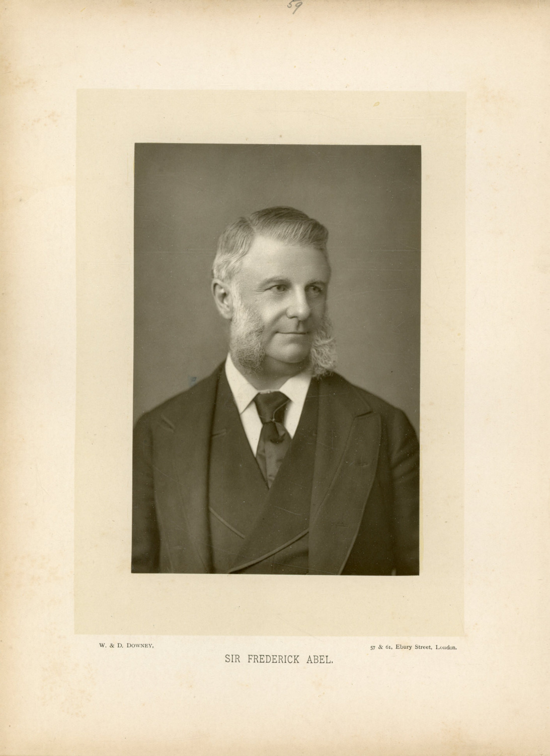 W&D Downey, London, Frederick Augustus Abel (1827-1902), British Chemist 