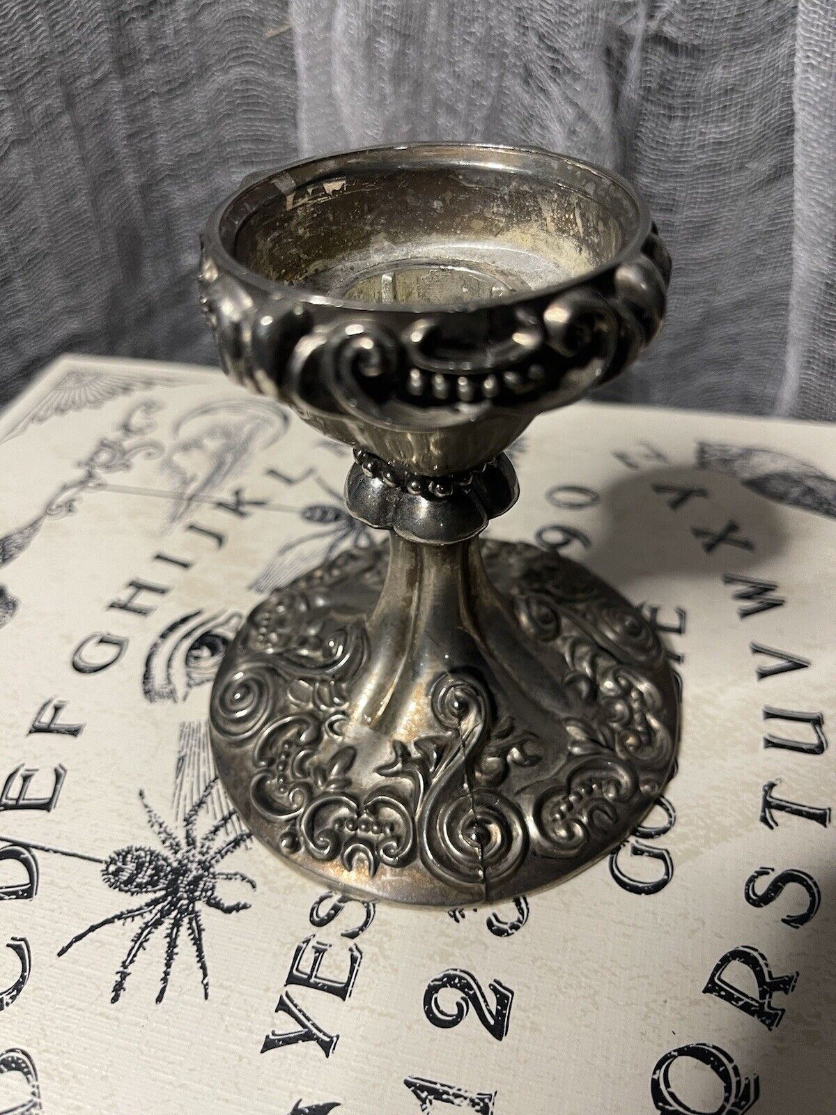 Small Silver candle holders